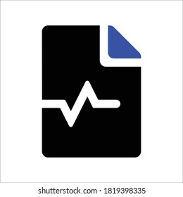 Medical alt File Document Vector icon