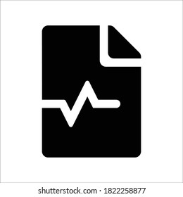 Medical alt File Document Vector icon