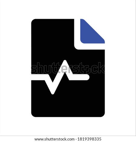 Medical alt File Document Vector icon