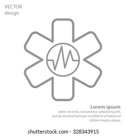 medical (ambulance) line icon