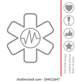 medical (ambulance) line icon