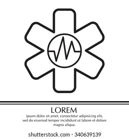 medical (ambulance) line icon
