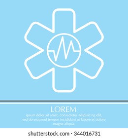 medical (ambulance) line icon