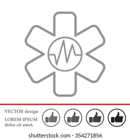 medical (ambulance) line icon