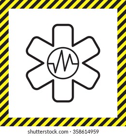 medical (ambulance) line icon