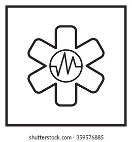 medical (ambulance) line icon