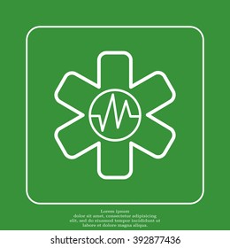 medical (ambulance) line icon