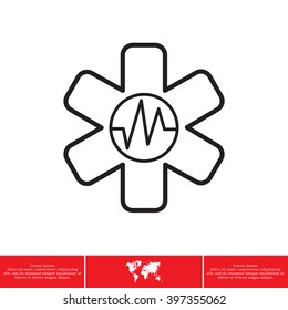 medical (ambulance) line icon