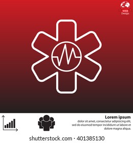 medical (ambulance) line icon