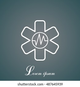 medical (ambulance) line icon
