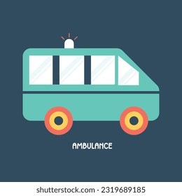 medical Ambulance van vector illustration