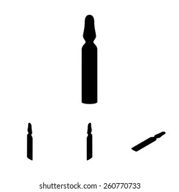 Medical ampoule icon - Vector. Flat isometric style