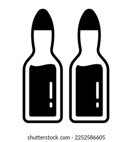 Medical ampoules vector, sealed vial for vaccination