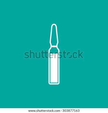 Medical ampule icon - Vector