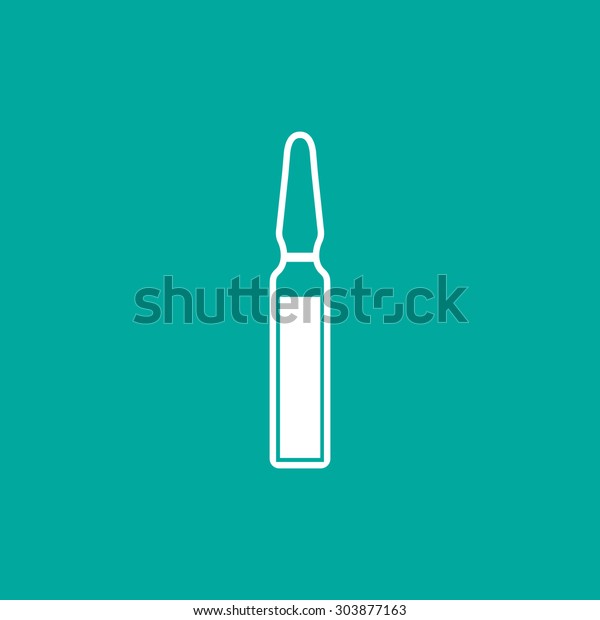 Medical Ampule Icon Vector Stock Vector (Royalty Free) 303877163