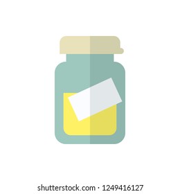 medical analysis flat vector icon