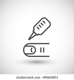 Medical analysis icon