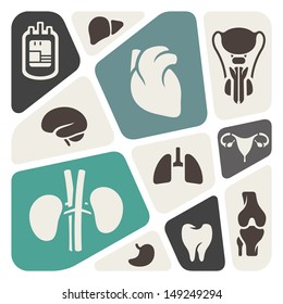 Medical and anatomy theme background
