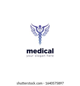 Medical angel logo design for you works