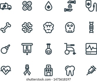 Medical for any purpose web android mobile icon set