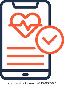 Medical App Icon Color Line Vector Illustration