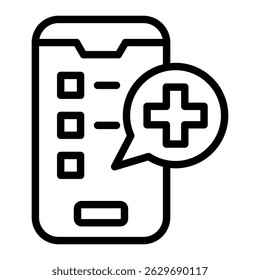 Elemento del icono del App médico para el diseño