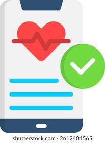 Medical App Icon Flat Vector Illustration