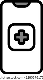 Medical App icon represents mobile or web-based applications that provide medical information, symptom tracking, and appointment scheduling