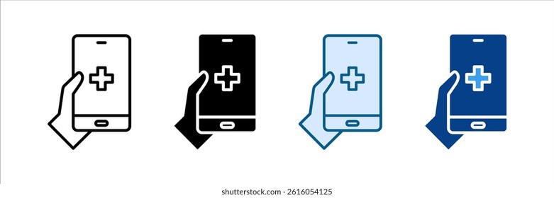Medical App Icon Set Multiple Style Collection