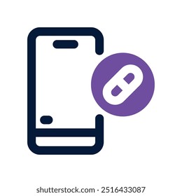 medical app icon. vector dual tone icon for your website, mobile, presentation, and logo design.