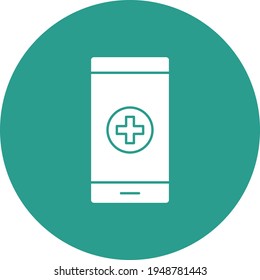 Medical App Icon vector image. Can be used for Medical. Suitable for mobile apps, web apps and print media.