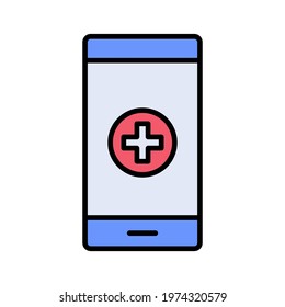 Medical App Icon vector image. Can be used for Medical. Suitable for mobile apps, web apps and print media.