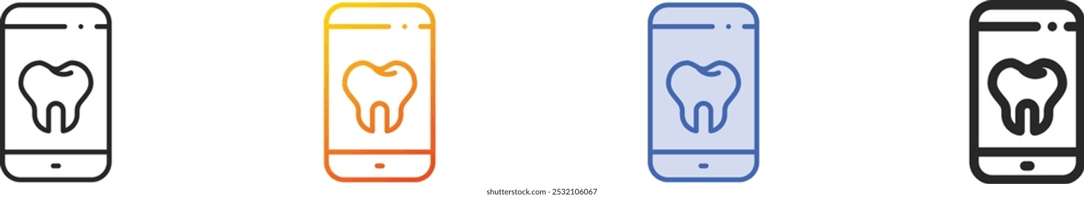medical app icon.Thin Linear, Gradient, Blue Stroke and bold Style Design Isolated On White Background