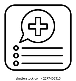 Icono vectorial de aplicación médica. Se puede usar para imprimir, móviles y aplicaciones web.