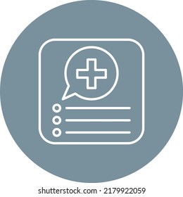 Medical App vector icon. Can be used for printing, mobile and web applications.