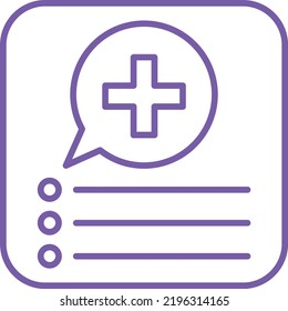 Icono vectorial de aplicación médica. Se puede usar para imprimir, móviles y aplicaciones web.