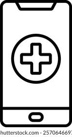 Medical App vector icon. Can be used for printing, mobile and web applications.