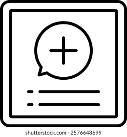 Medical App vector icon. Can be used for printing, mobile and web applications.