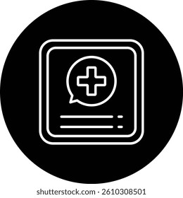 Medical App vector icon. Can be used for printing, mobile and web applications.