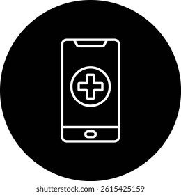Medical App vector icon. Can be used for printing, mobile and web applications.