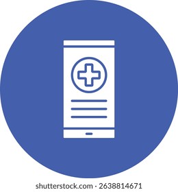 Medical App vector icon. Can be used for printing, mobile and web applications.