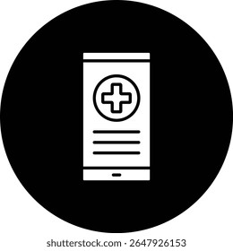 Medical App vector icon. Can be used for printing, mobile and web applications.