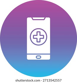 Medical App vector icon. Can be used for printing, mobile and web applications.
