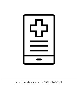 Medical app vector icon symbol design