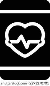 medical app Vector illustration on a transparent background.Premium quality symbols.Glyphs vector icon for concept and graphic design.