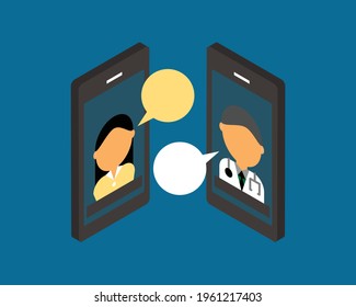 medical application from mobile phone to have an appointment with doctor or to consult 