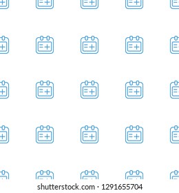 medical appointment icon pattern seamless white background. Editable outline medical appointment icon. medical appointment icon pattern for web and mobile.
