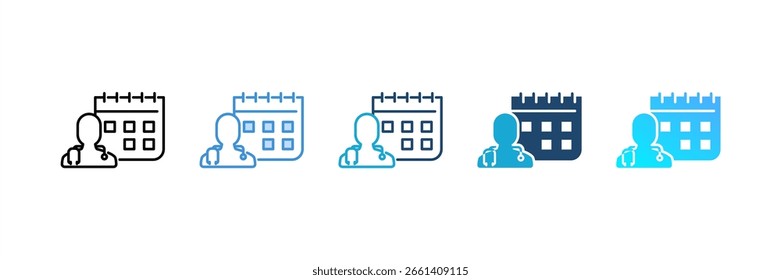 Medical Termin Icon Set mehrere Stilkollektion
