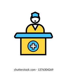 Medical appointment icon- vector Medical appointment icon for health care and medical service