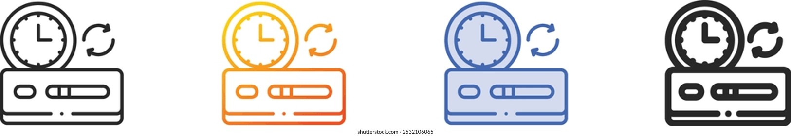 medical appointment icon.Thin Linear, Gradient, Blue Stroke and bold Style Design Isolated On White Background